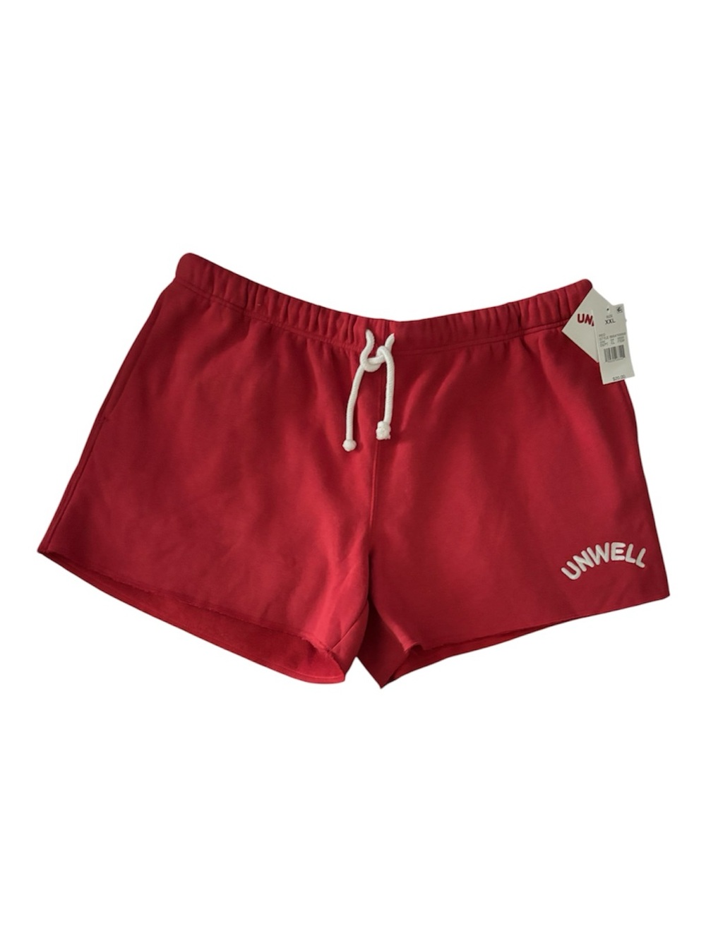 Unwell Apparel Women’s Red Fleece Shorts - Size XXL